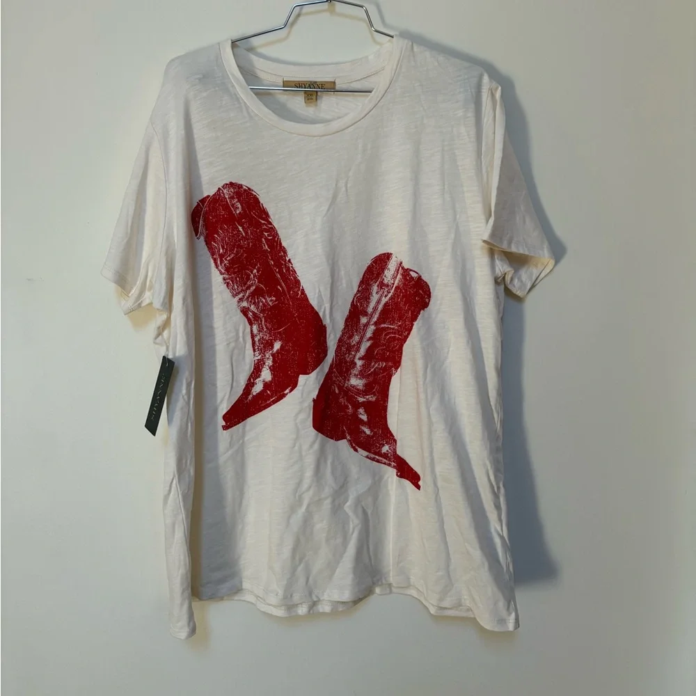 NWT Shyanne Boots Short Sleeve Tee Size XXL - Picture 4 of 13